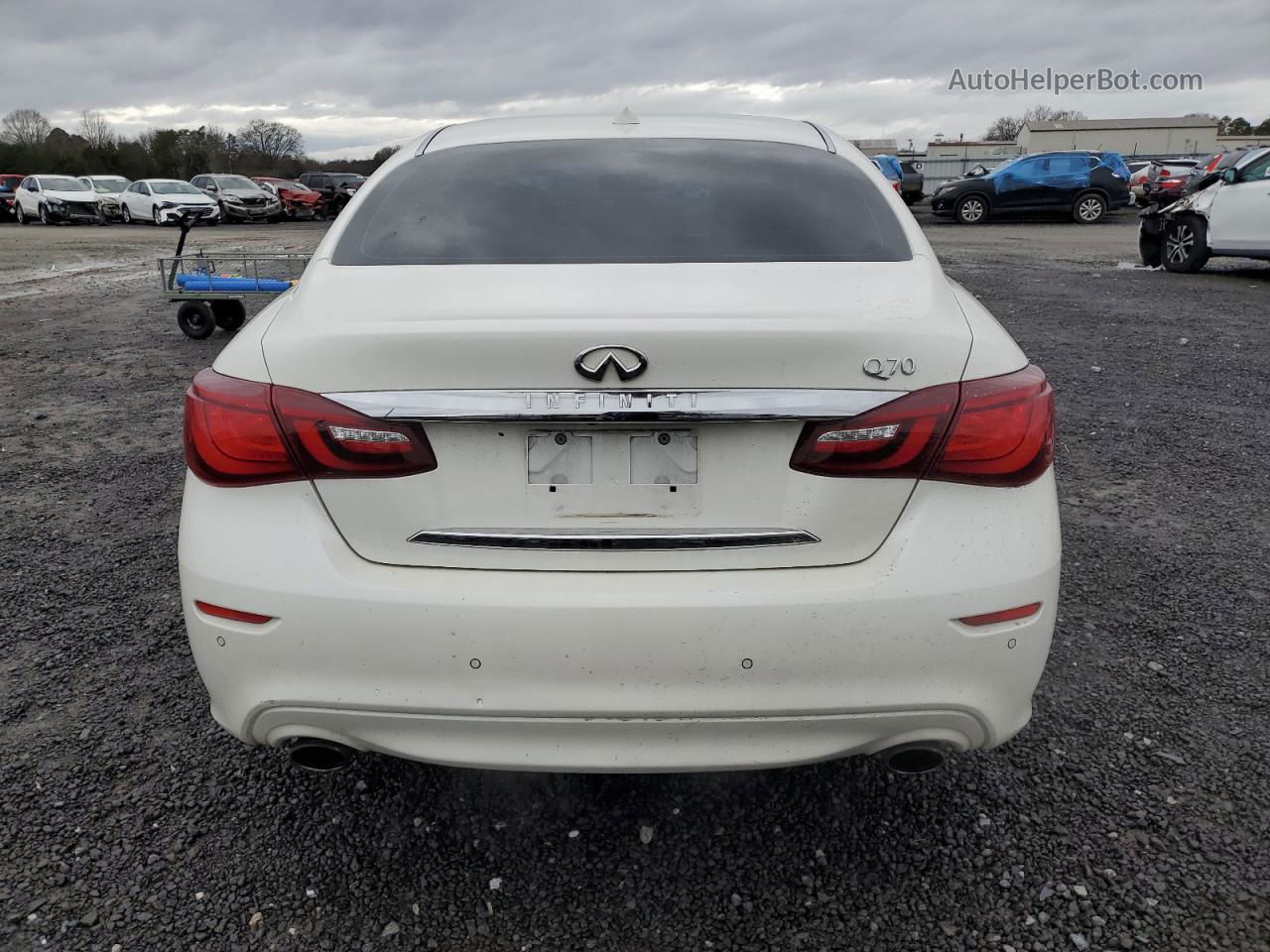 2016 Infiniti Q70 3.7 White vin: JN1BY1AP0GM221347