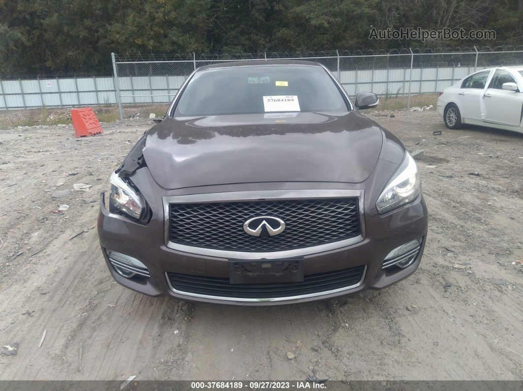 2016 Infiniti Q70   Коричневый vin: JN1BY1AP1GM220031