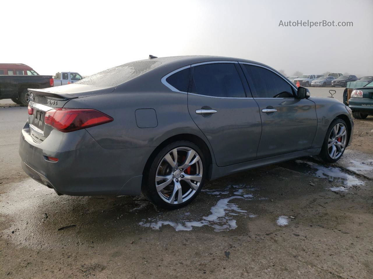 2016 Infiniti Q70 3.7 Gray vin: JN1BY1AP1GM220594