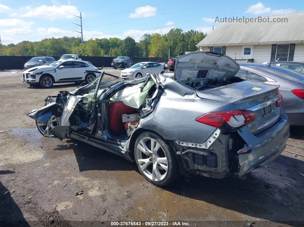 2016 Infiniti Q70 3.7 Gray vin: JN1BY1AP4GM220668