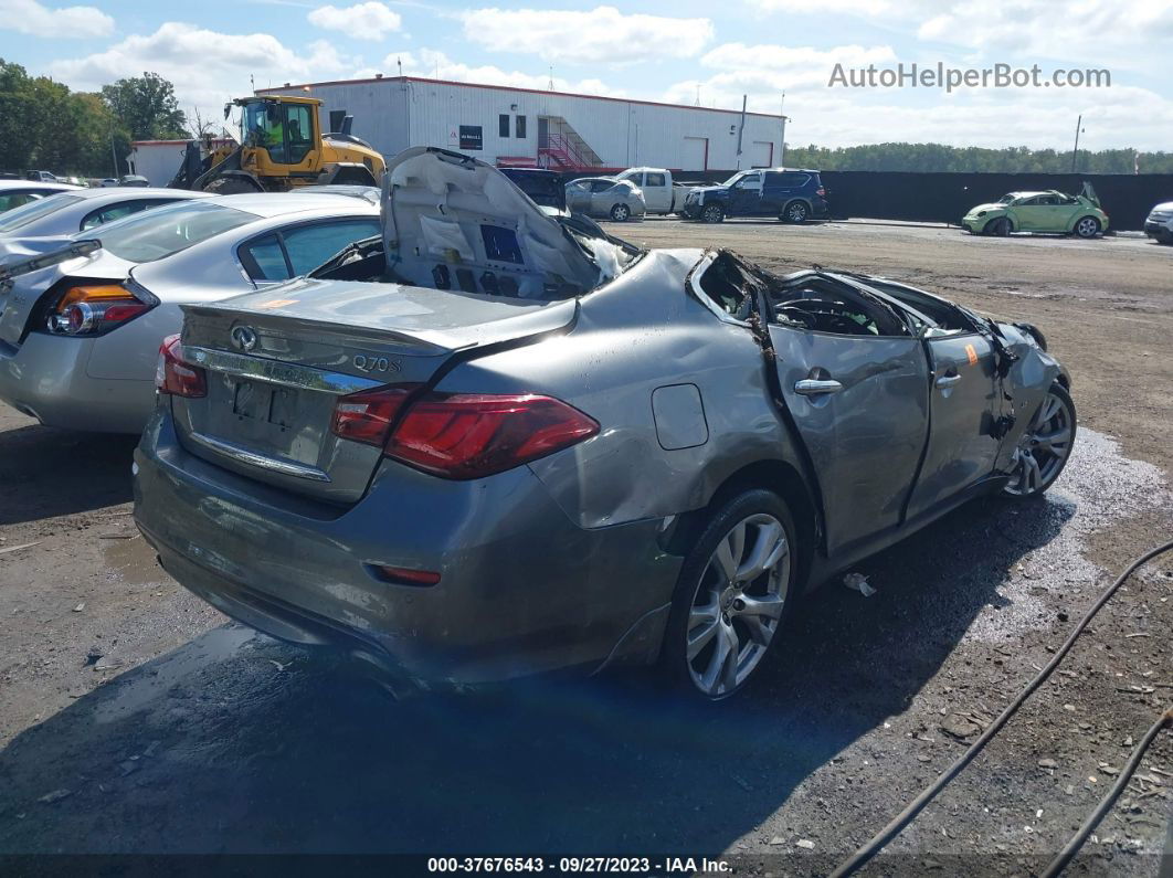 2016 Infiniti Q70 3.7 Gray vin: JN1BY1AP4GM220668