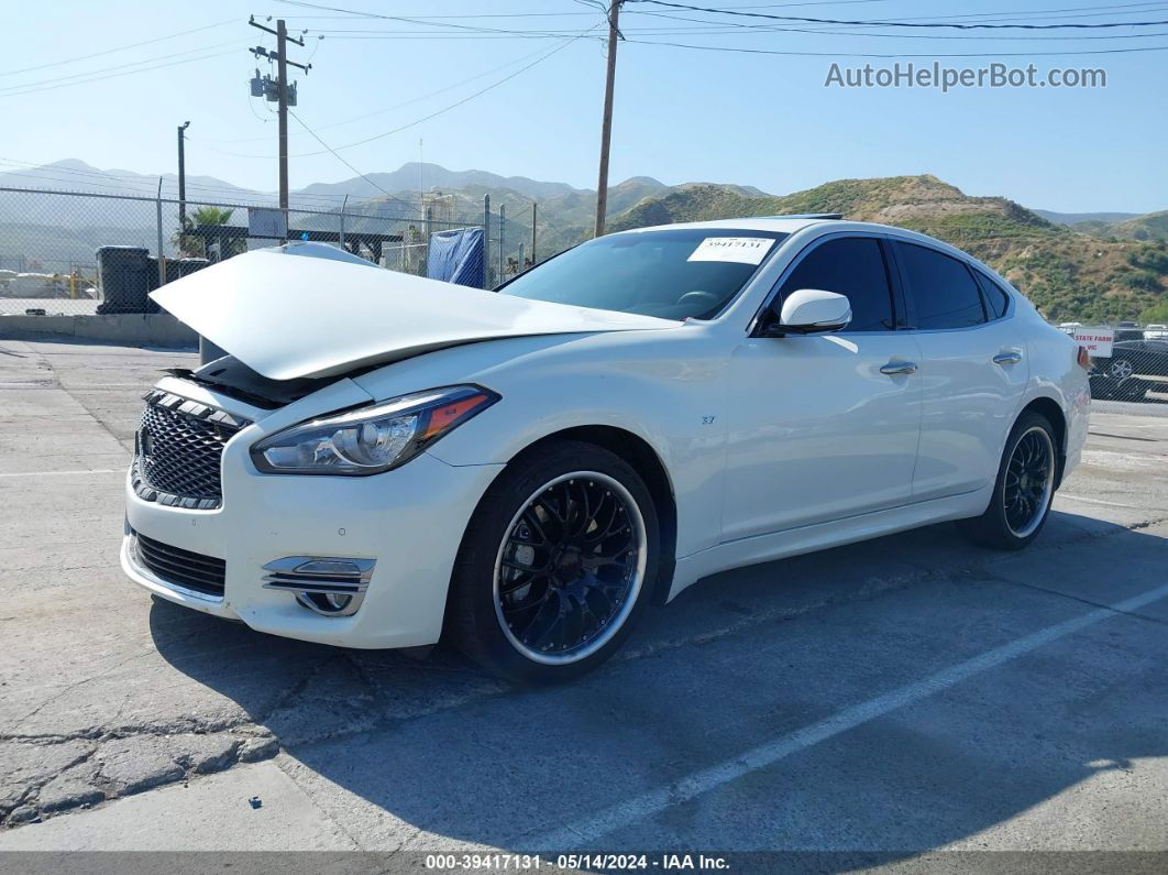 2016 Infiniti Q70 3.7 White vin: JN1BY1AP5GM220856