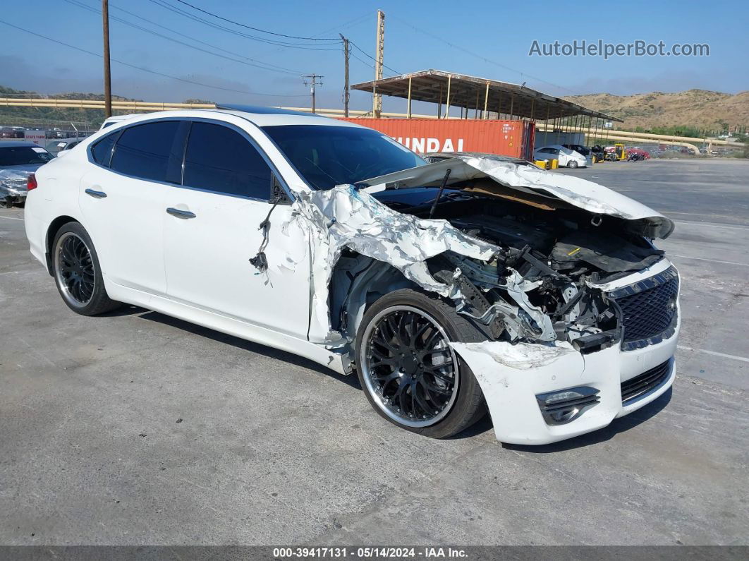 2016 Infiniti Q70 3.7 White vin: JN1BY1AP5GM220856