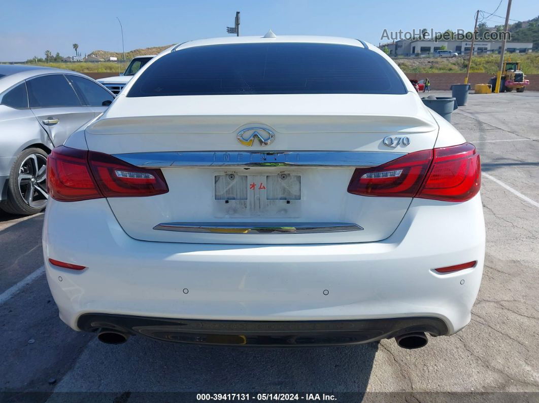 2016 Infiniti Q70 3.7 White vin: JN1BY1AP5GM220856