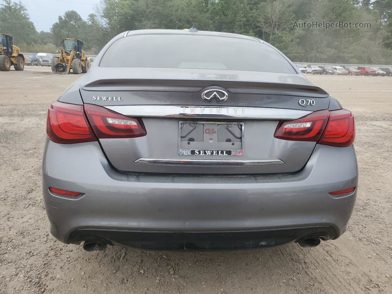 2016 Infiniti Q70 3.7 Silver vin: JN1BY1AP6GM220171