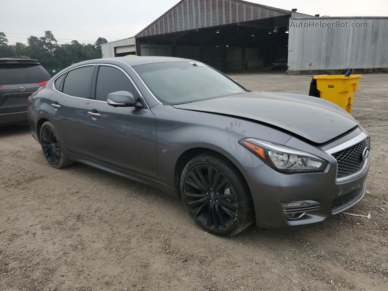 2016 Infiniti Q70 3.7 Silver vin: JN1BY1AP6GM220171