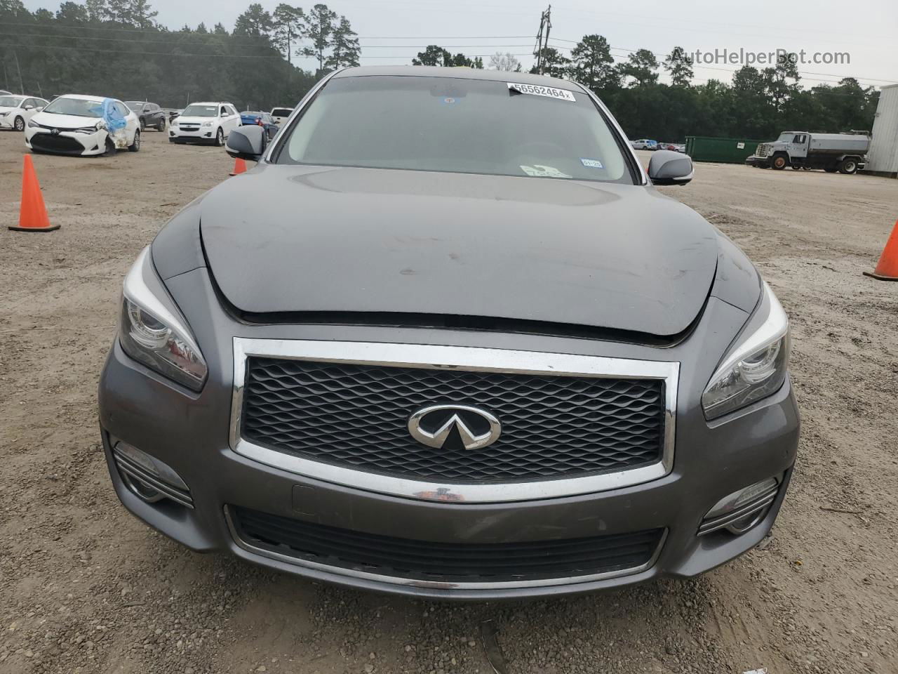 2016 Infiniti Q70 3.7 Silver vin: JN1BY1AP6GM220171