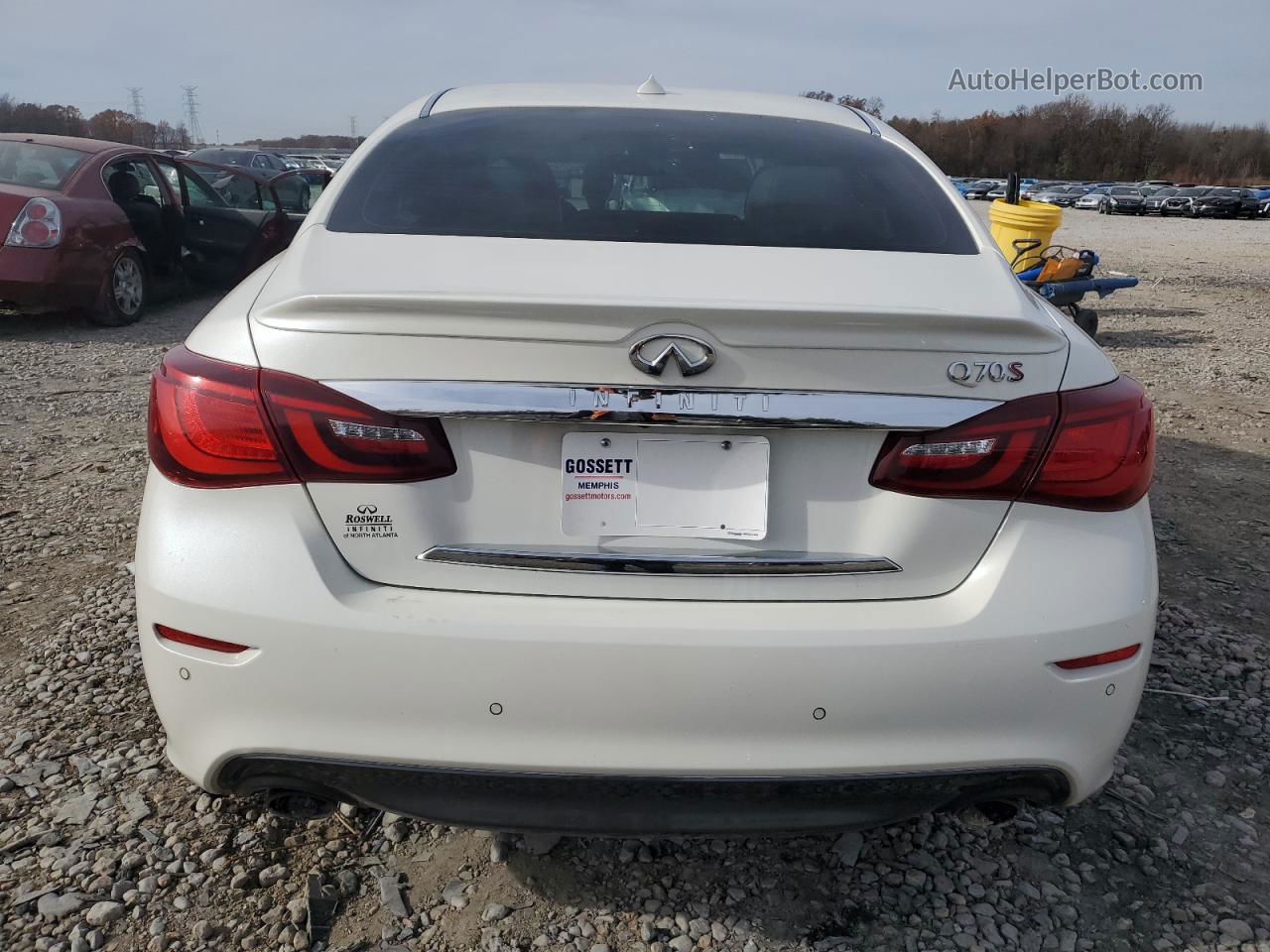 2016 Infiniti Q70 3.7 White vin: JN1BY1AP6GM221157