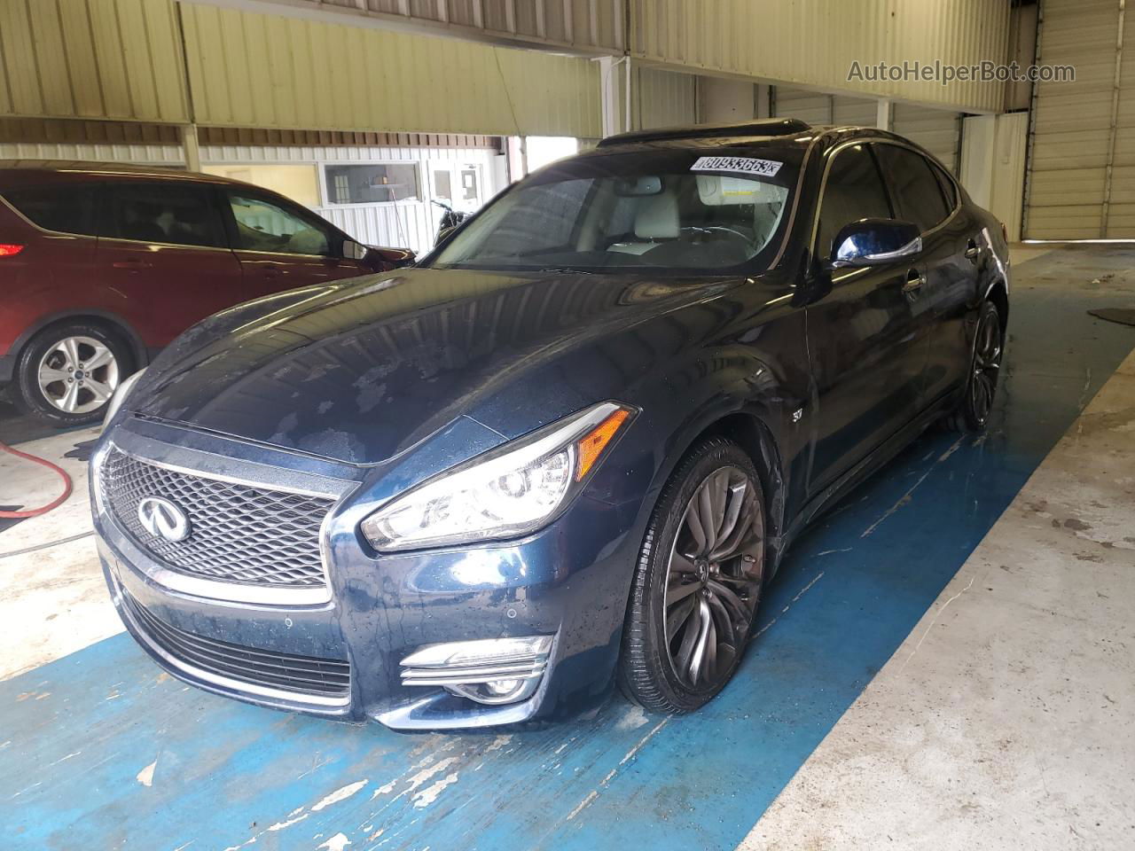 2016 Infiniti Q70 3.7 Черный vin: JN1BY1AP7GM221121