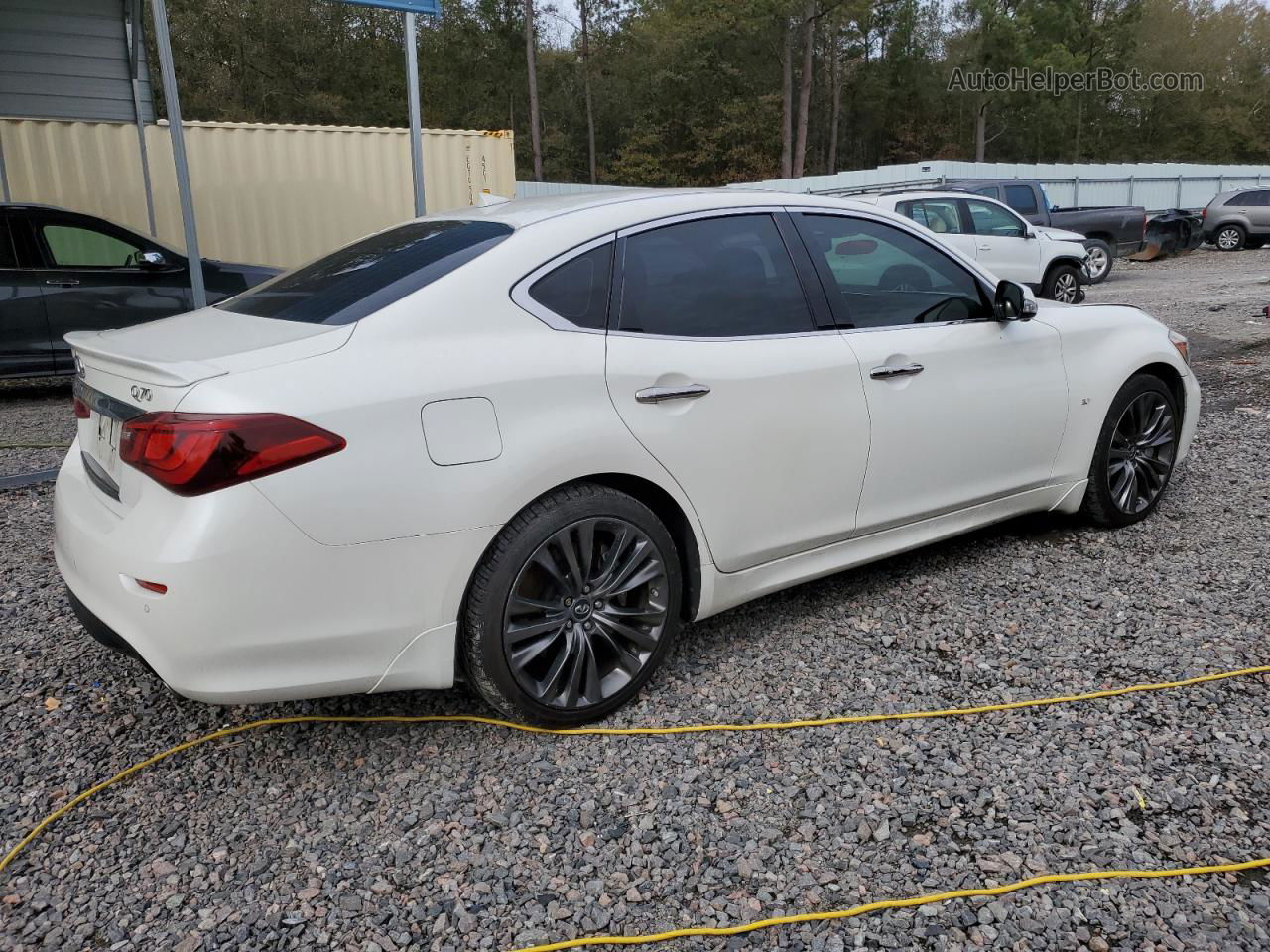 2016 Infiniti Q70 3.7 Белый vin: JN1BY1AP8GM220141