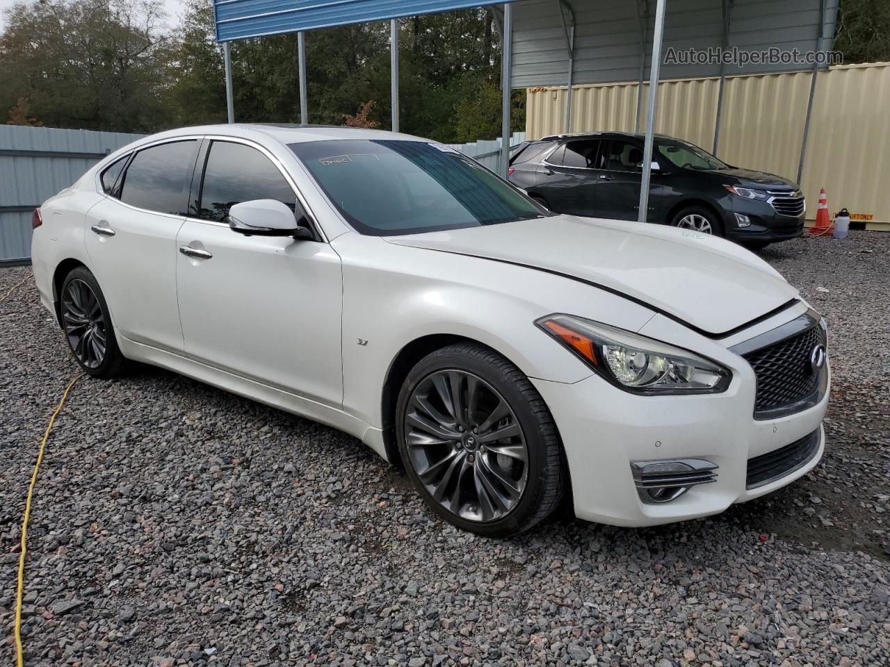 2016 Infiniti Q70 3.7 White vin: JN1BY1AP8GM220141