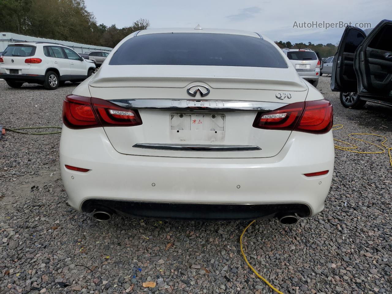 2016 Infiniti Q70 3.7 White vin: JN1BY1AP8GM220141