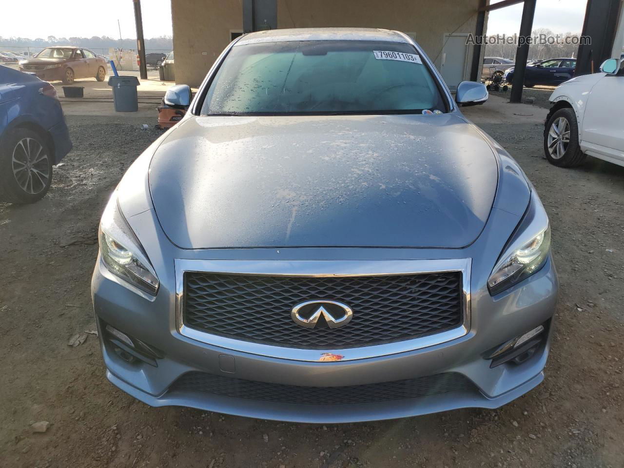 2016 Infiniti Q70 3.7 Синий vin: JN1BY1AP8GM221385