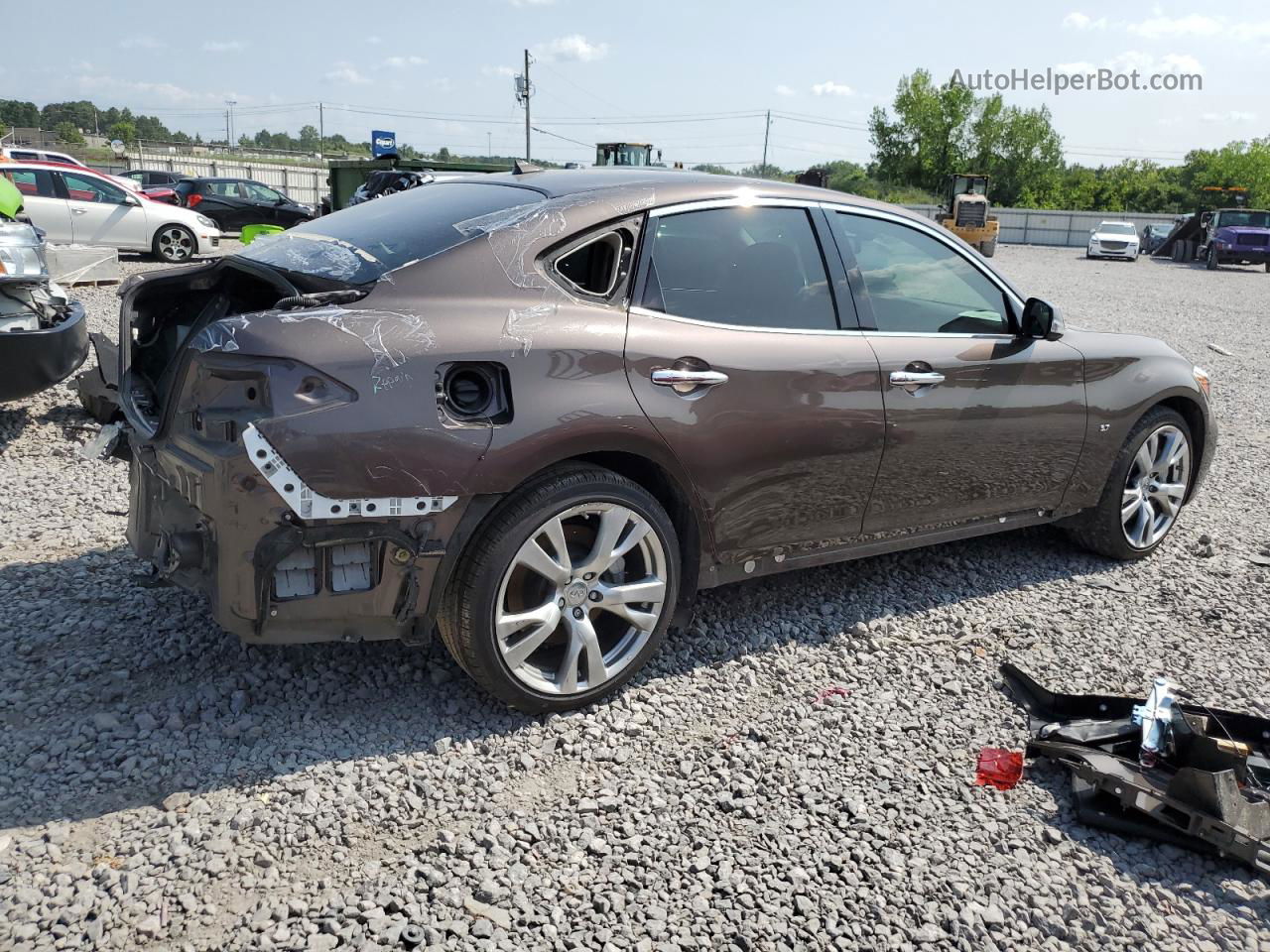 2016 Infiniti Q70 3.7 Brown vin: JN1BY1AP9GM220780