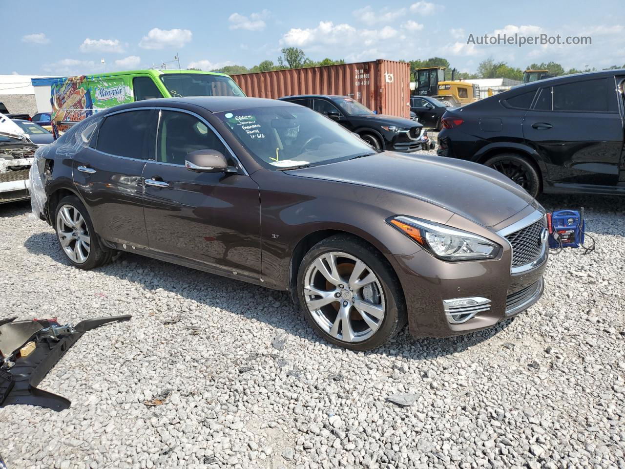 2016 Infiniti Q70 3.7 Brown vin: JN1BY1AP9GM220780