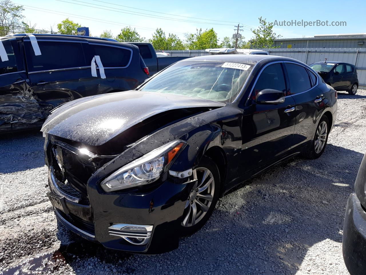 2016 Infiniti Q70 3.7 Black vin: JN1BY1AP9GM220889