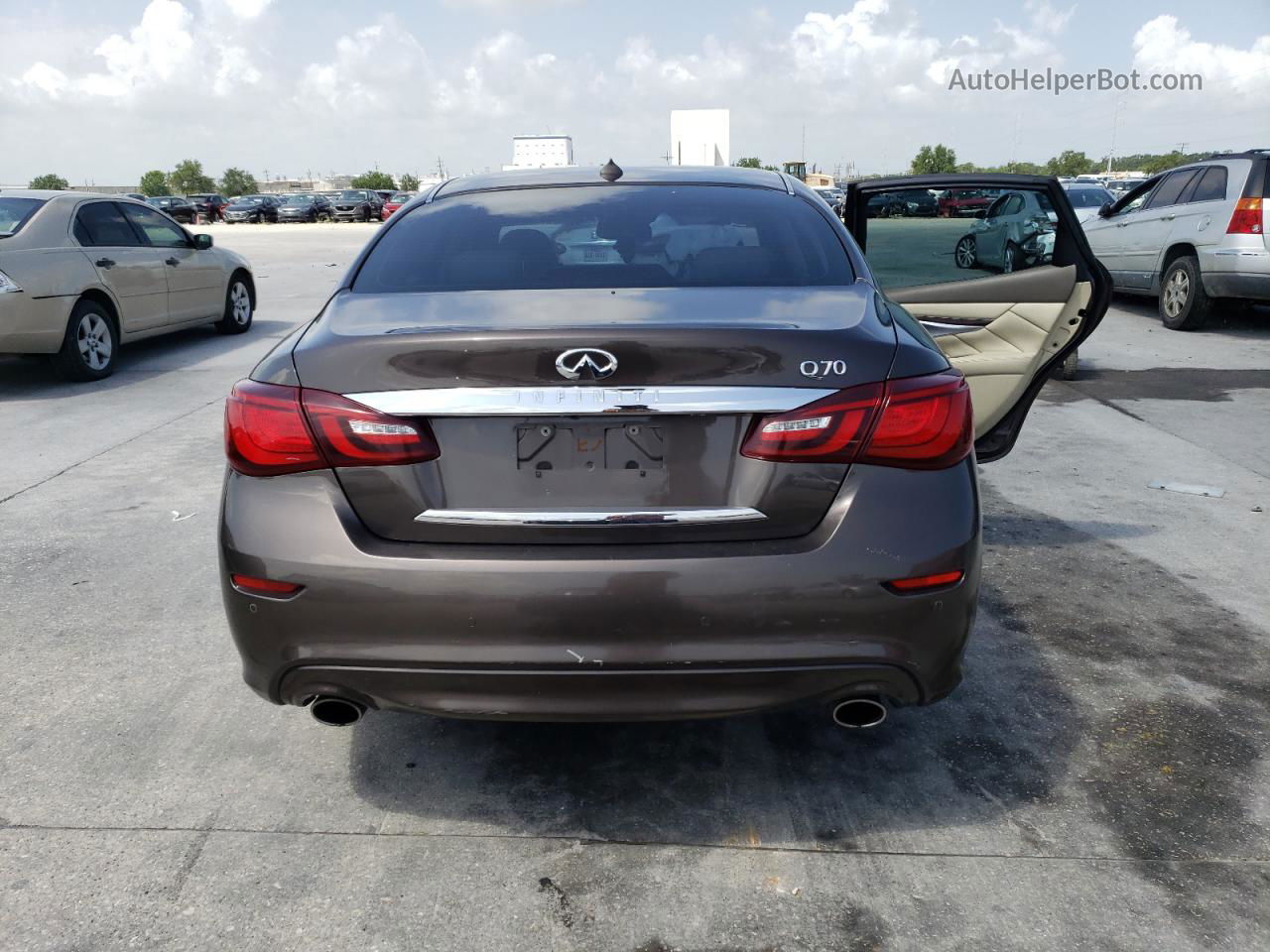 2016 Infiniti Q70 3.7 Brown vin: JN1BY1APXGM220626