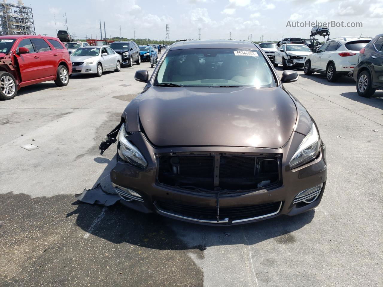 2016 Infiniti Q70 3.7 Brown vin: JN1BY1APXGM220626