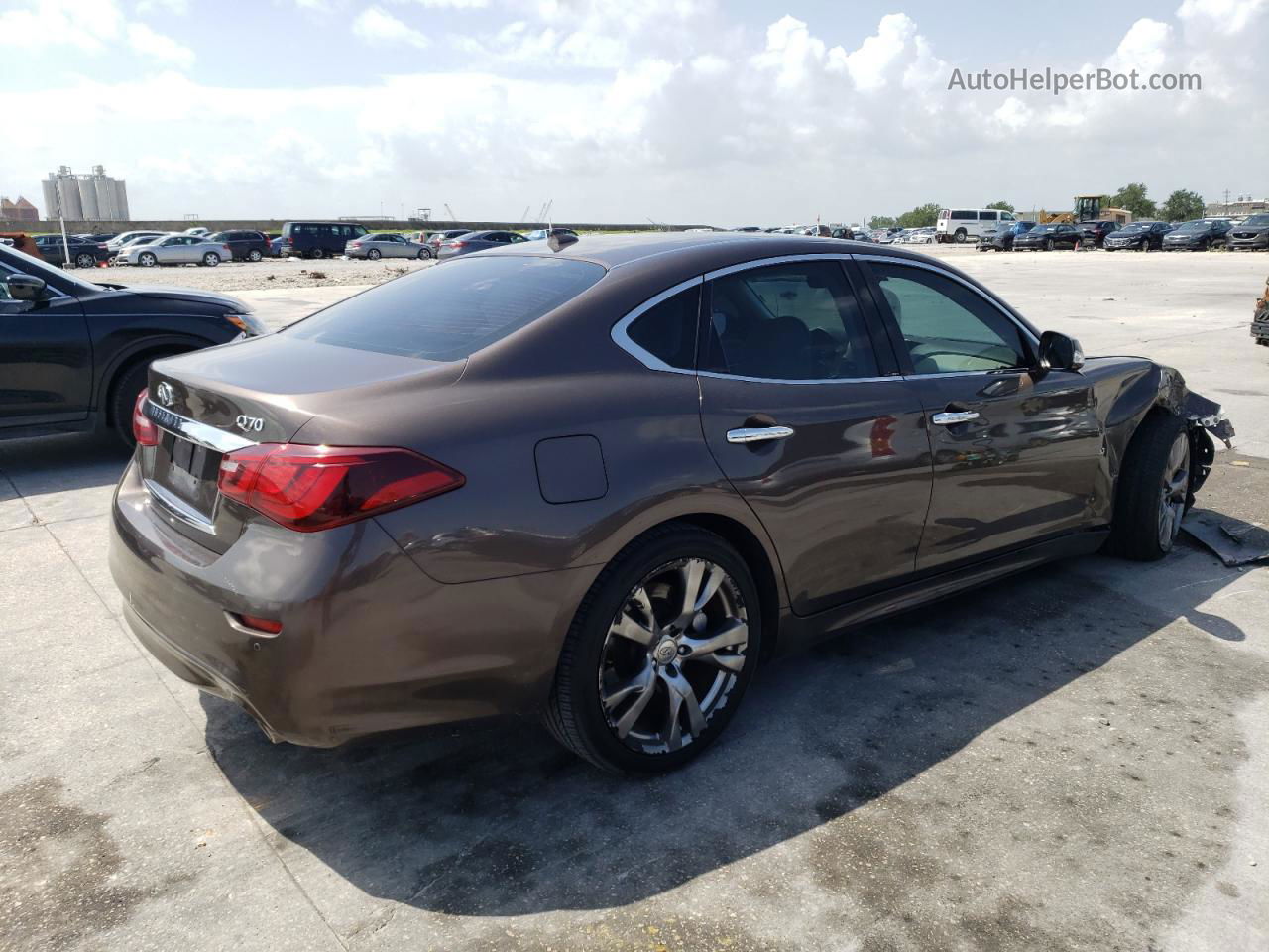 2016 Infiniti Q70 3.7 Brown vin: JN1BY1APXGM220626