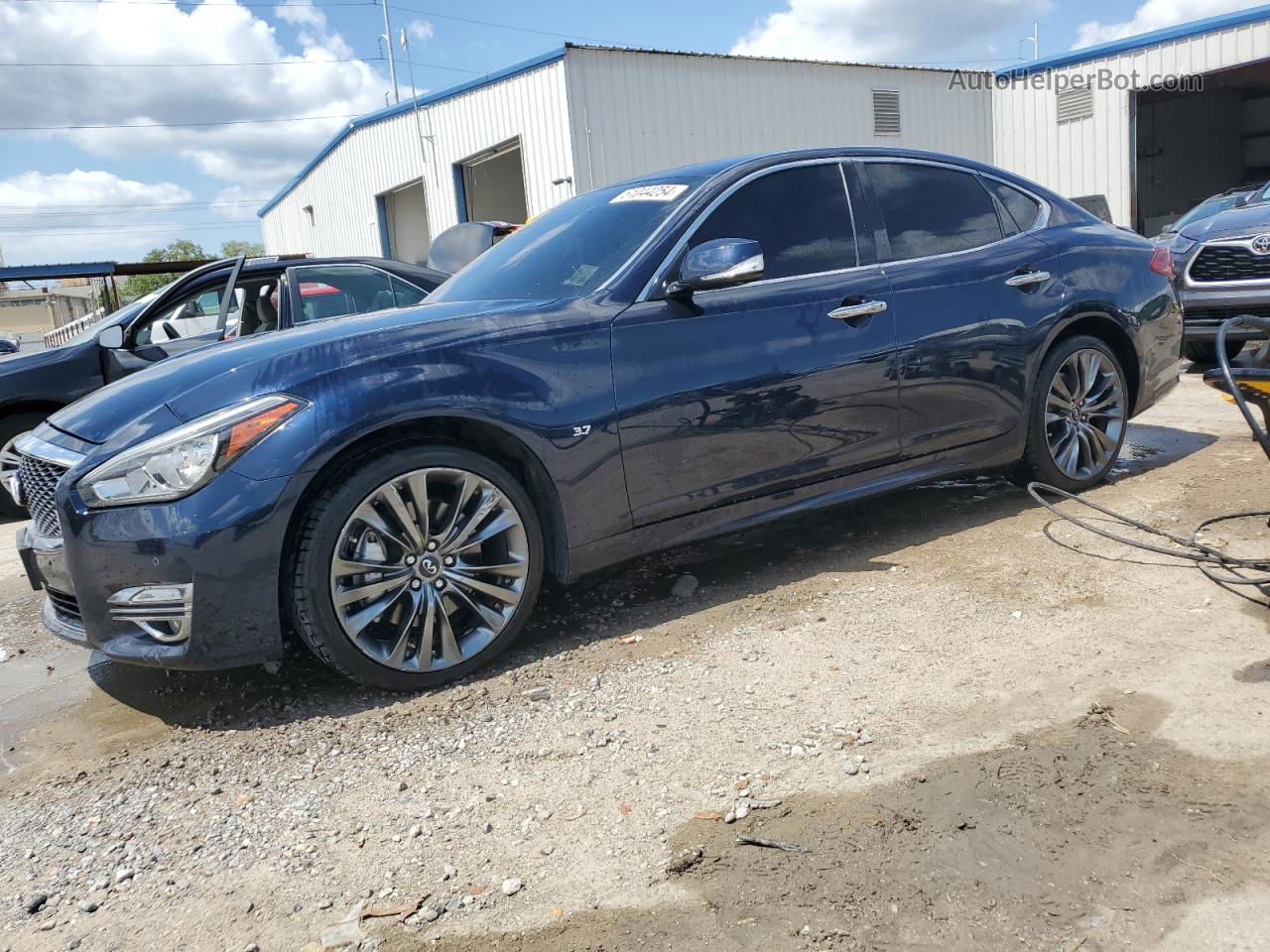 2016 Infiniti Q70 3.7 Blue vin: JN1BY1APXGM220660