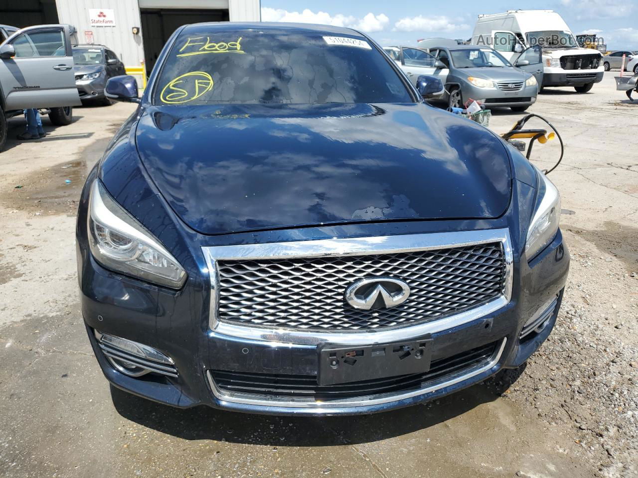 2016 Infiniti Q70 3.7 Blue vin: JN1BY1APXGM220660