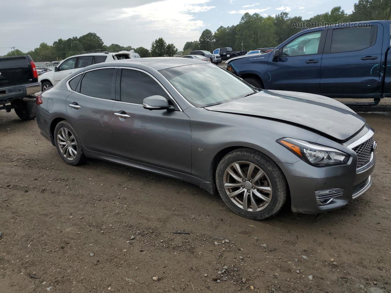 2016 Infiniti Q70 3.7 Gray vin: JN1BY1APXGM220965