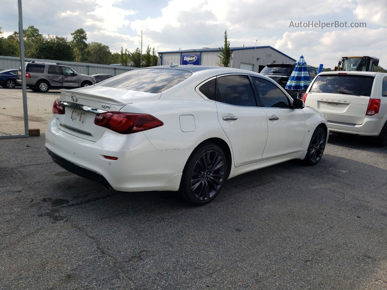 2016 Infiniti Q70 3.7 White vin: JN1BY1AR0GM270825