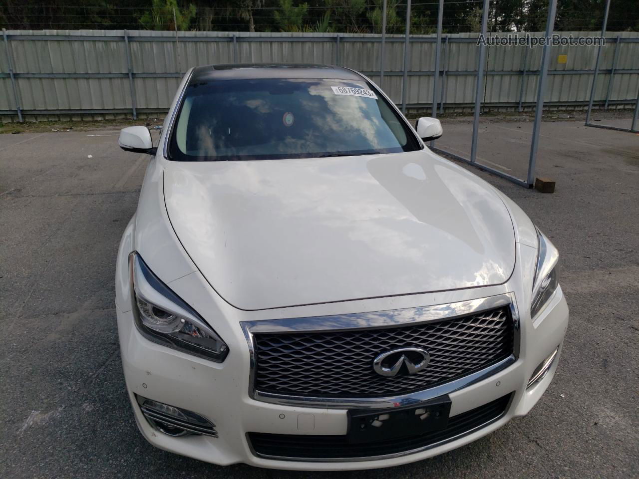 2016 Infiniti Q70 3.7 White vin: JN1BY1AR0GM270825