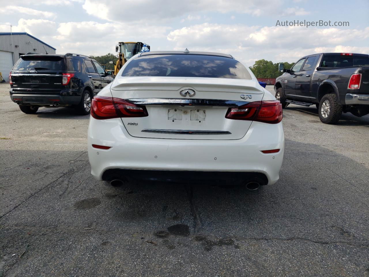 2016 Infiniti Q70 3.7 White vin: JN1BY1AR0GM270825