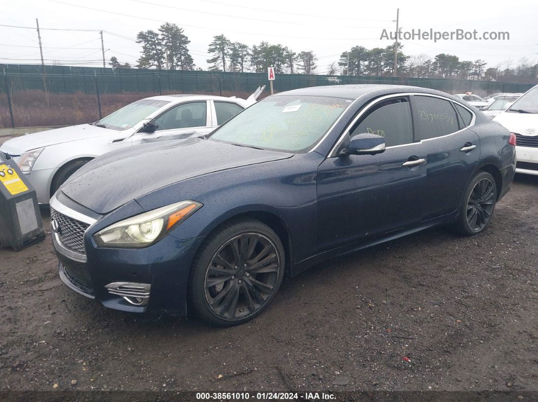 2016 Infiniti Q70 3.7x Dark Blue vin: JN1BY1AR0GM270839