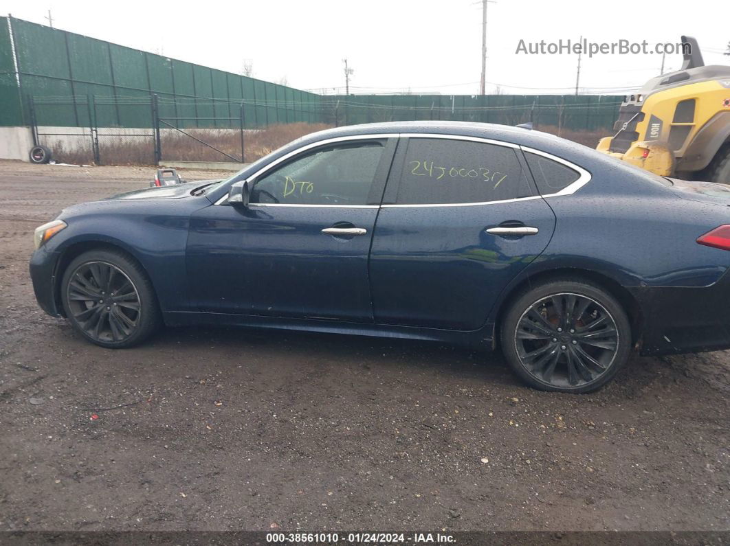 2016 Infiniti Q70 3.7x Dark Blue vin: JN1BY1AR0GM270839