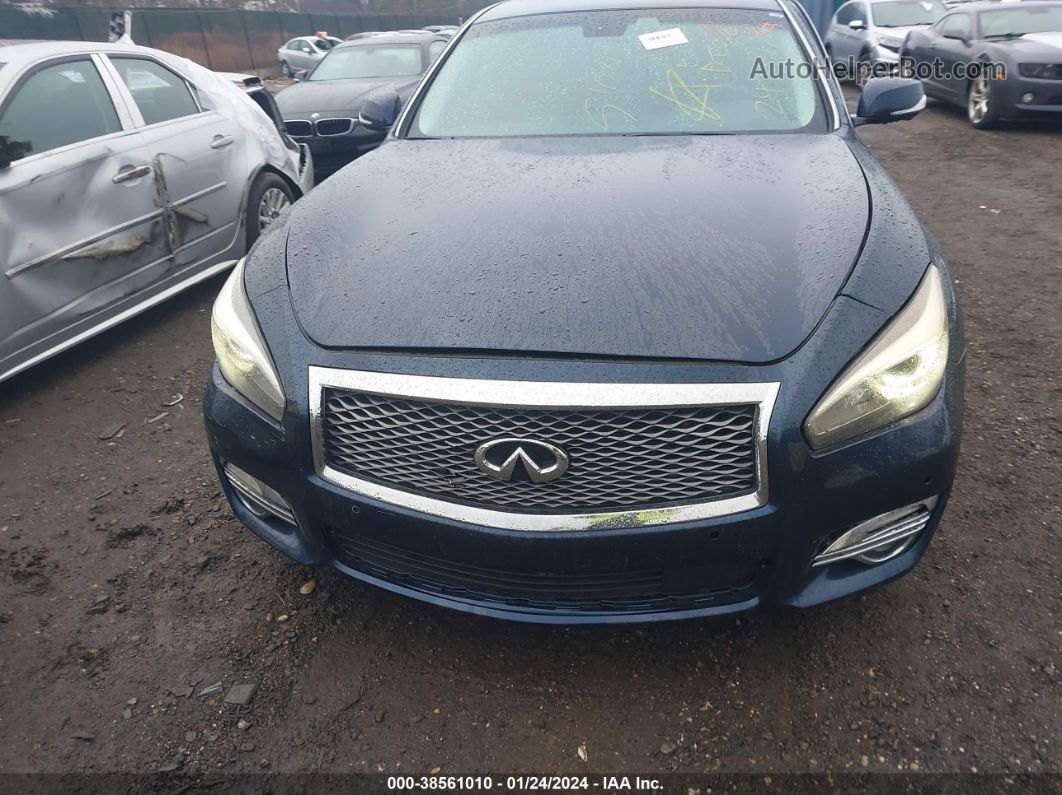 2016 Infiniti Q70 3.7x Dark Blue vin: JN1BY1AR0GM270839