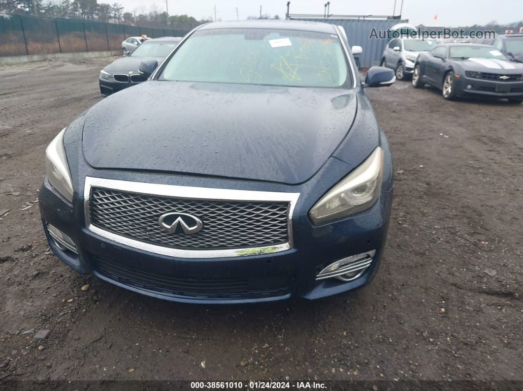 2016 Infiniti Q70 3.7x Dark Blue vin: JN1BY1AR0GM270839