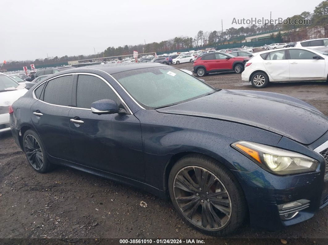 2016 Infiniti Q70 3.7x Dark Blue vin: JN1BY1AR0GM270839