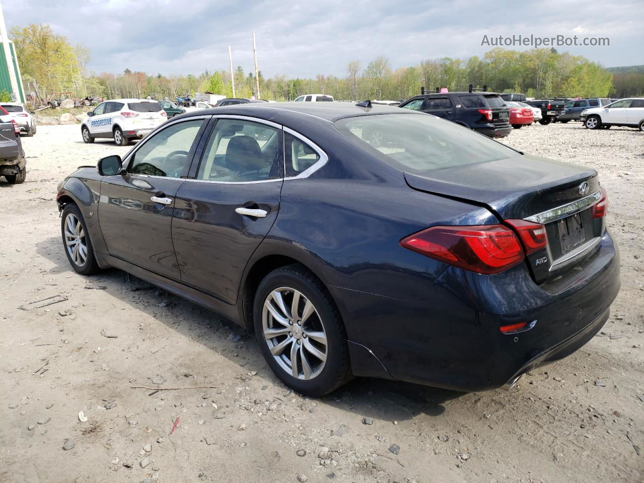 2016 Infiniti Q70 3.7 Синий vin: JN1BY1AR0GM270999