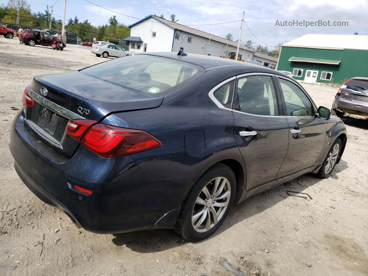 2016 Infiniti Q70 3.7 Синий vin: JN1BY1AR0GM270999