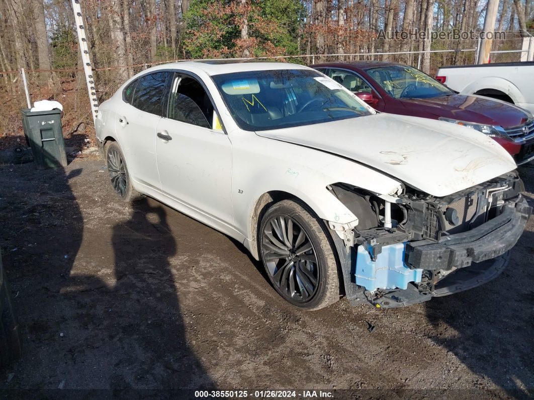 2016 Infiniti Q70 3.7x White vin: JN1BY1AR1GM270087