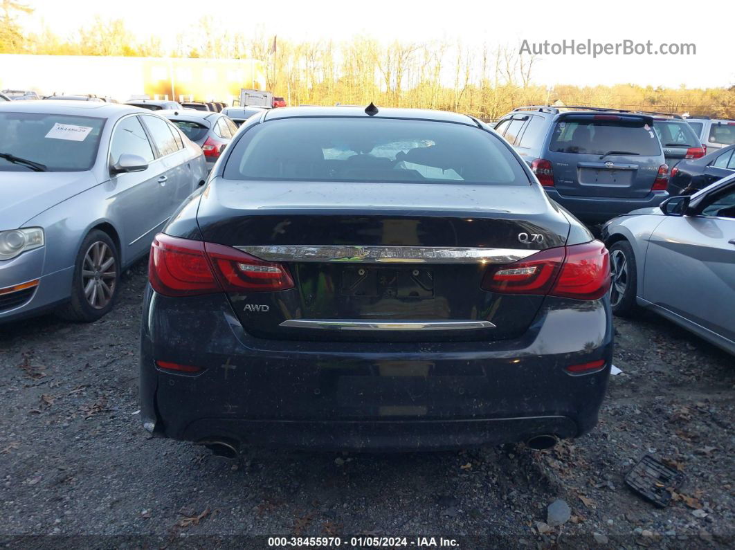 2016 Infiniti Q70 3.7x Черный vin: JN1BY1AR1GM270123