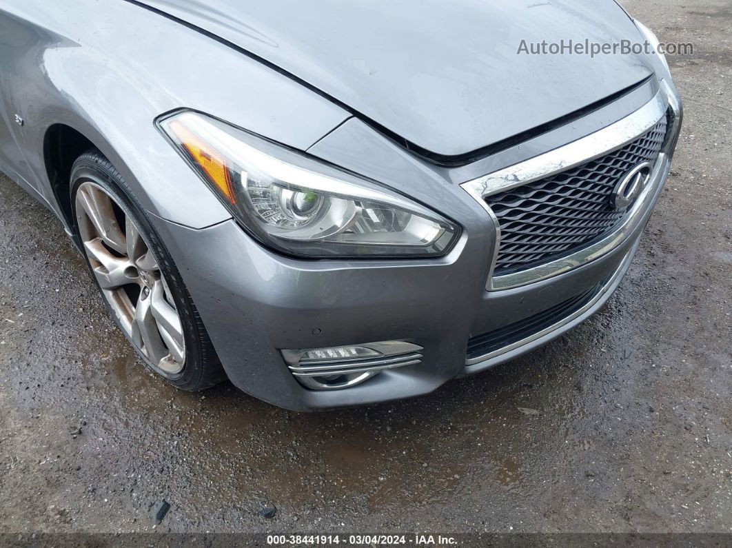 2016 Infiniti Q70 3.7x Gray vin: JN1BY1AR1GM270932