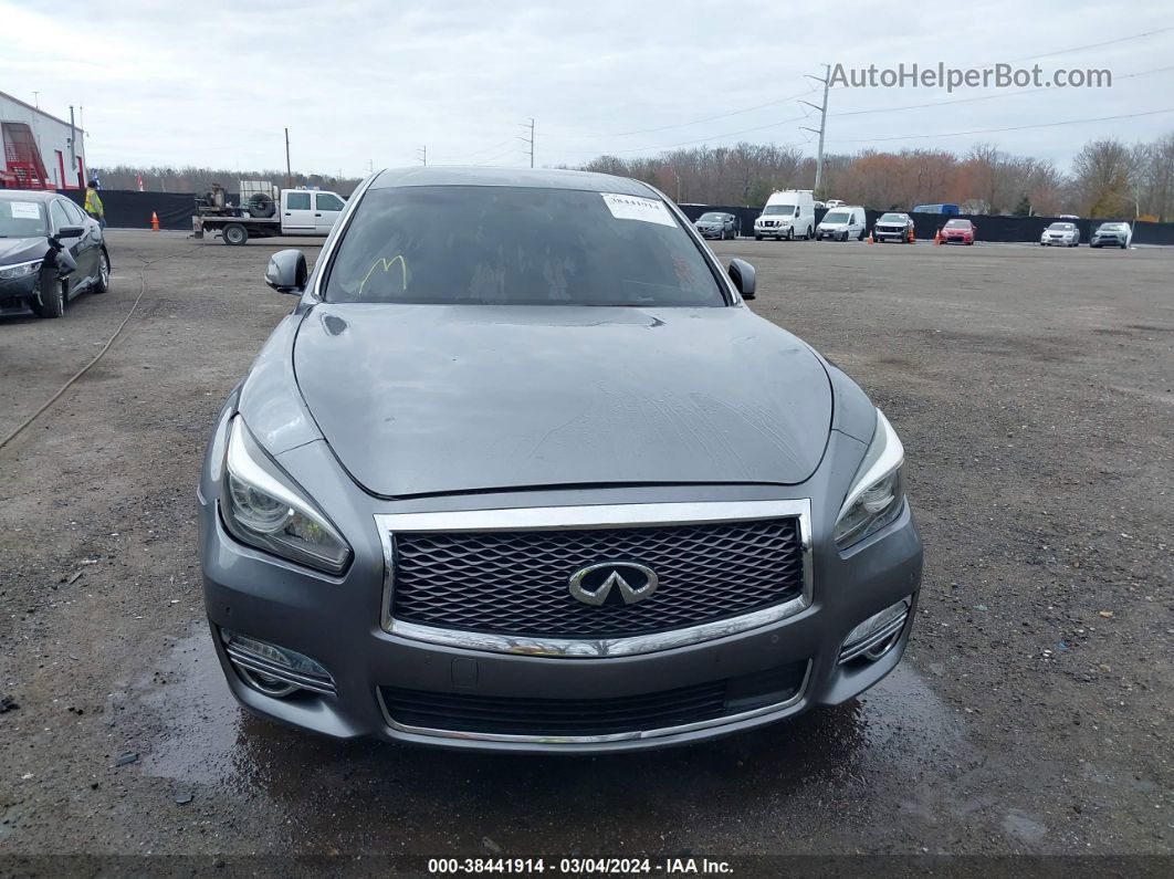 2016 Infiniti Q70 3.7x Gray vin: JN1BY1AR1GM270932