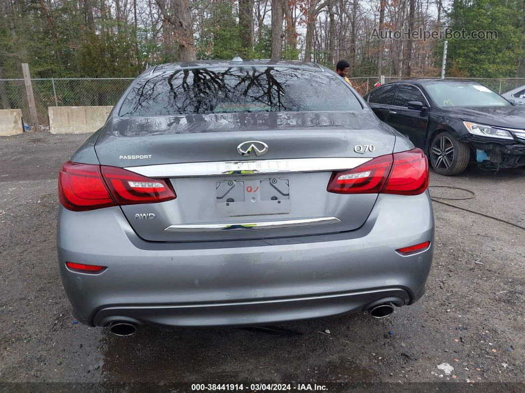 2016 Infiniti Q70 3.7x Gray vin: JN1BY1AR1GM270932