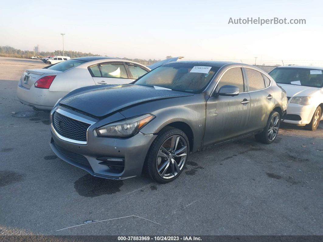 2016 Infiniti Q70   Gray vin: JN1BY1AR3GM270088