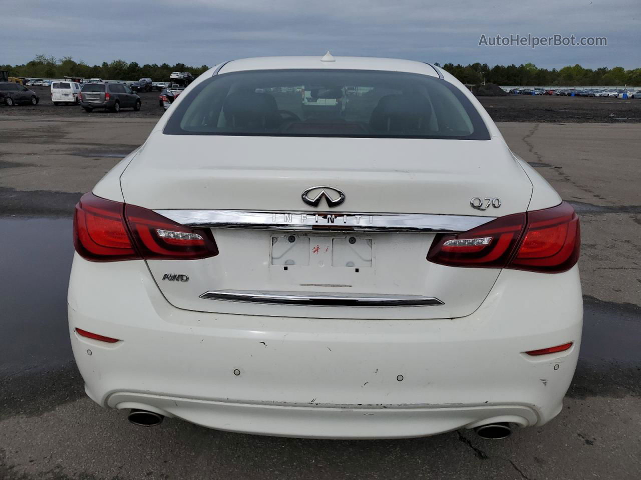 2016 Infiniti Q70 3.7 White vin: JN1BY1AR6GM270540