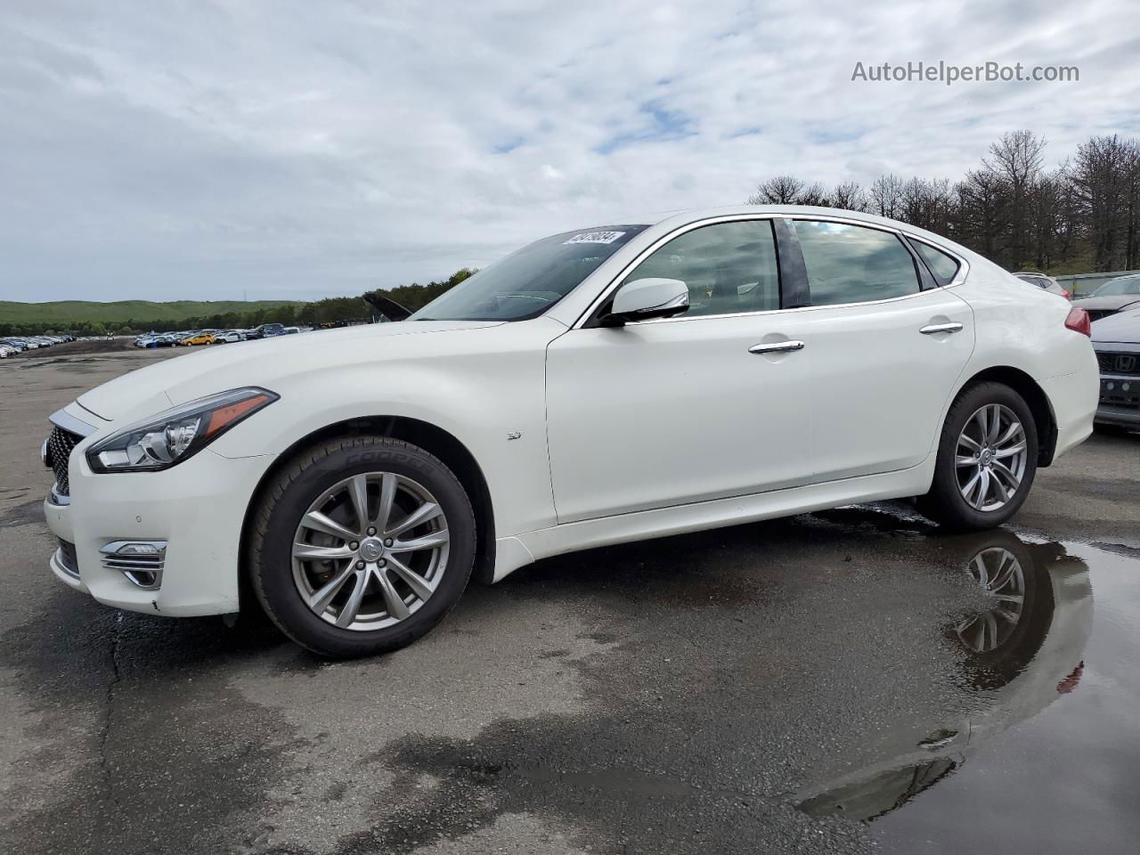 2016 Infiniti Q70 3.7 Белый vin: JN1BY1AR6GM270540