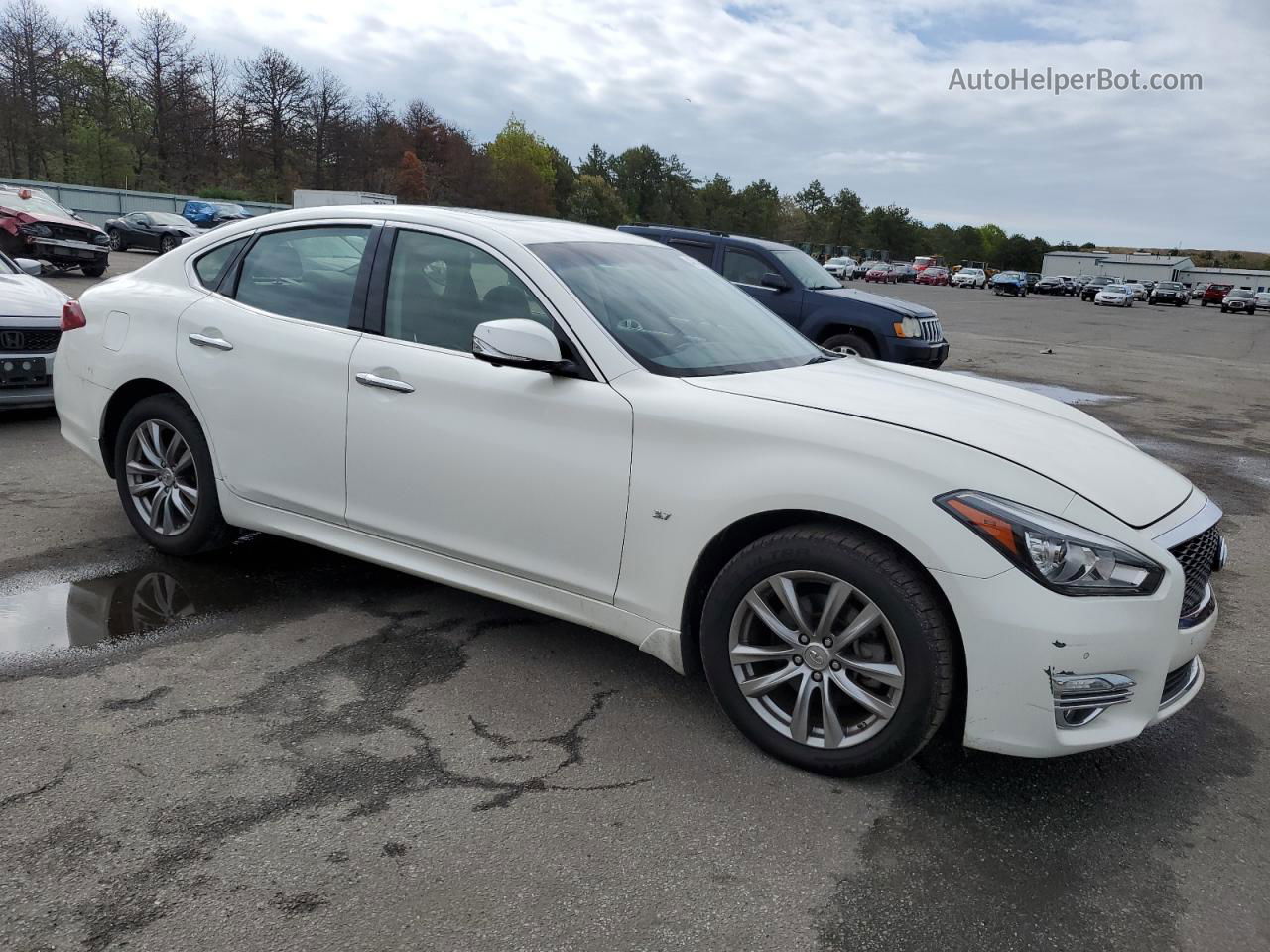 2016 Infiniti Q70 3.7 Белый vin: JN1BY1AR6GM270540