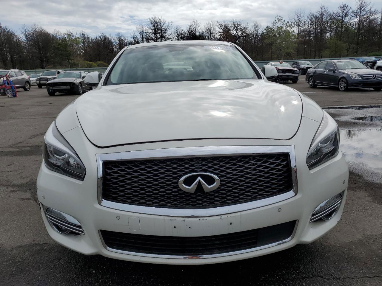 2016 Infiniti Q70 3.7 White vin: JN1BY1AR6GM270540