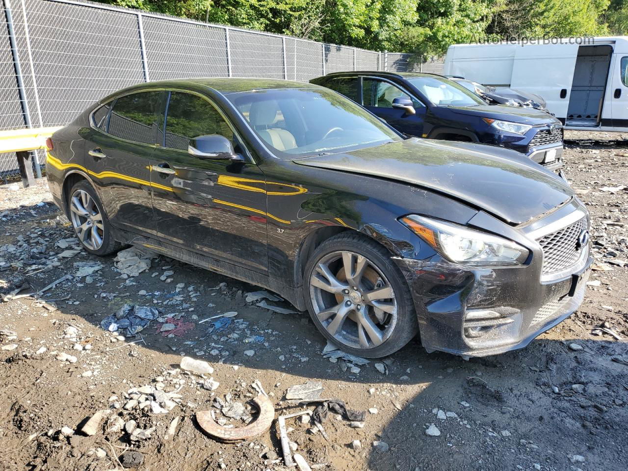 2016 Infiniti Q70 3.7 Черный vin: JN1BY1AR8GM271169