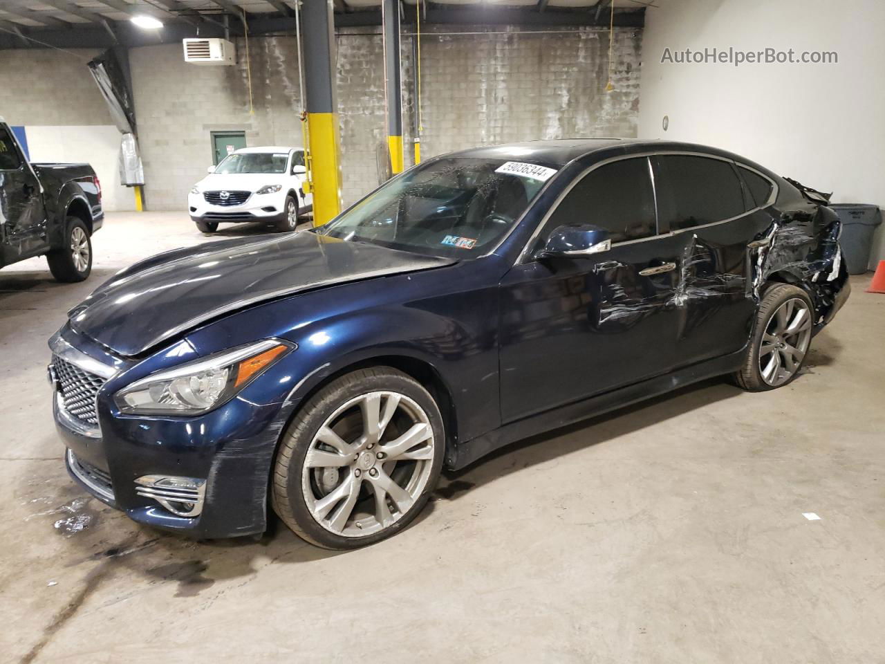 2016 Infiniti Q70 3.7 Blue vin: JN1BY1AR9GM270094