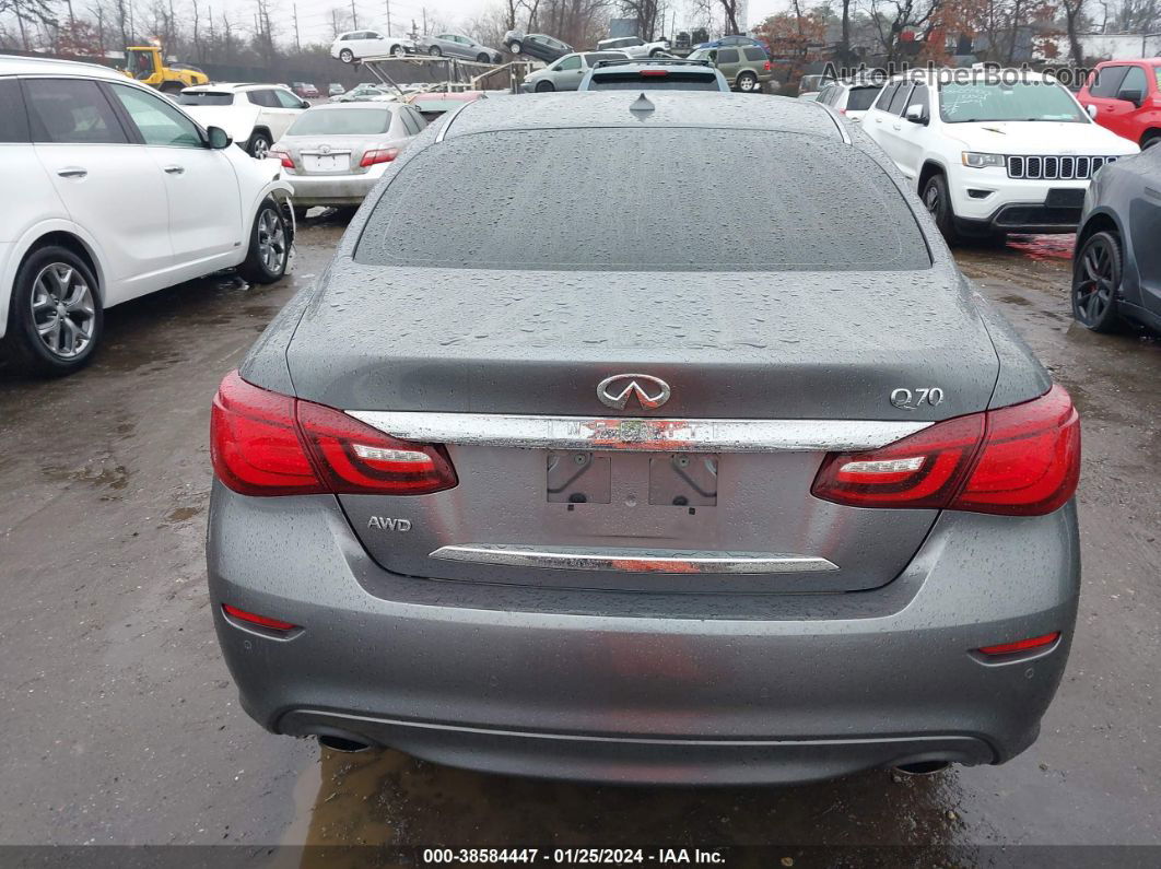 2016 Infiniti Q70 3.7x Gray vin: JN1BY1AR9GM270497