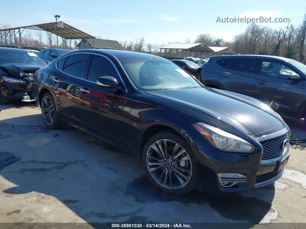 2016 Infiniti Q70 3.7x Черный vin: JN1BY1ARXGM270069